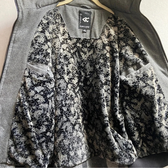 Marccasne wool blend zip up bomber jacket Sz 48/ Sz L - Picture 3 of 10